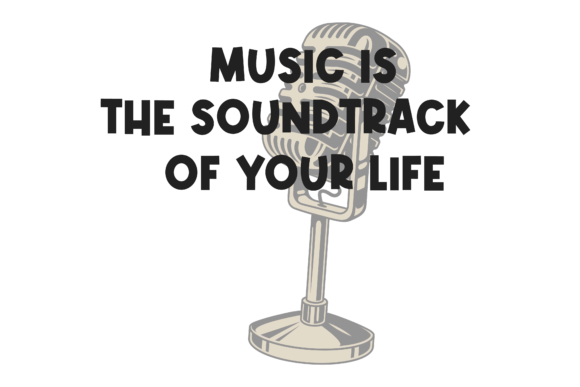 Download Typography Retro Music is the Soundtrack - Typography Collection