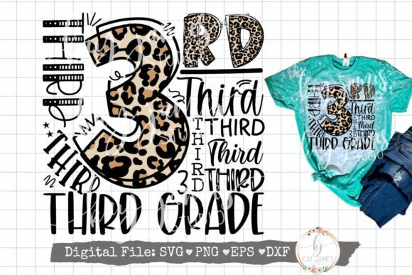 Download 3rd Grade Typography SVG Sublimation PNG - Premium Bundle